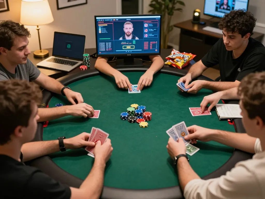 Players engaging in a king88 online poker game, showcasing strategy and excitement.